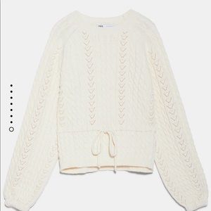 Zara Cream sweater brand new with tags
